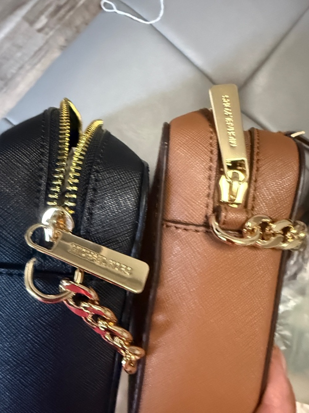 Michael Kors Crossbody Duo — Brown and Black Saffiano Leather Bags - Picture 5 of 6